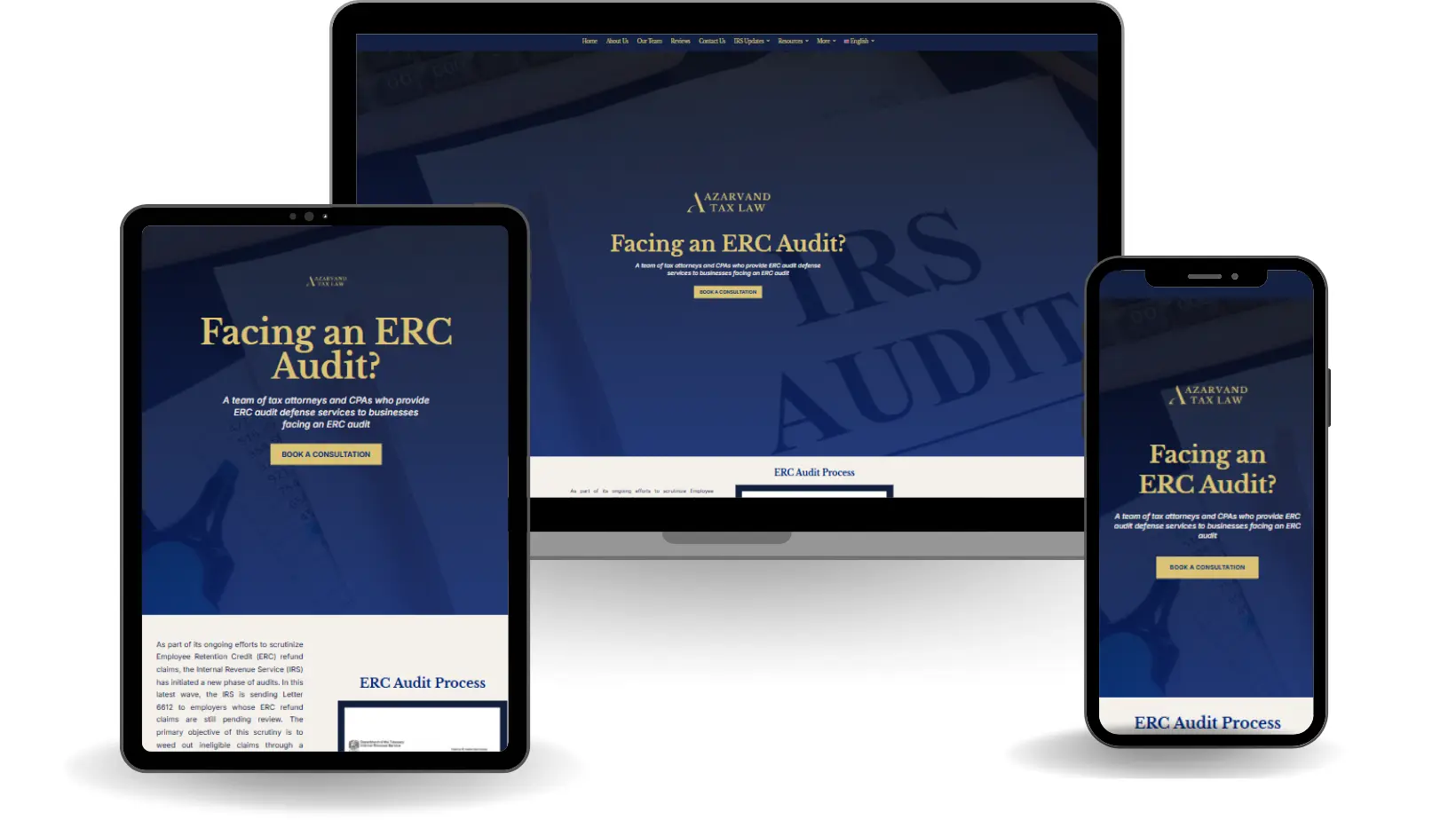 ERC Audit Tax Attorneys Website